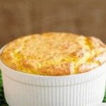 Souflê de frango com leite de coco