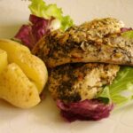 Tilápia ao limão e hortelã