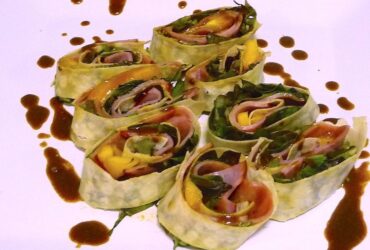 Wrap de lombo com manga