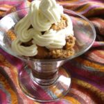 Crumble de maças ao vinho