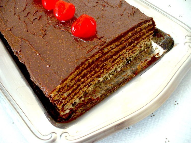 Torta de chocolate com amêndoas