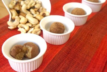 Trufas de castanhas com coco