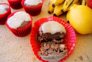 Muffin de banana, cenoura e maçã