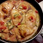 Peixe com molho cremoso sem lactose