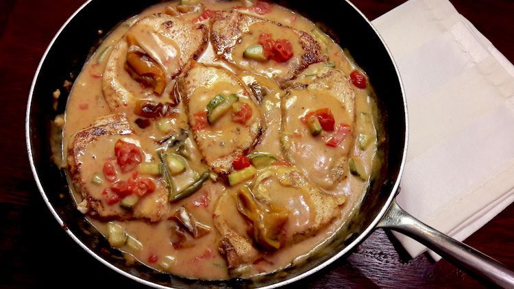 Peixe com molho cremoso sem lactose