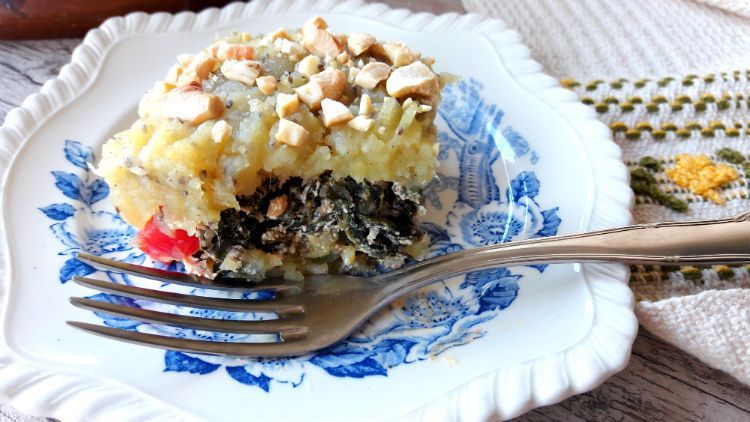 Escondidinho de espinafre